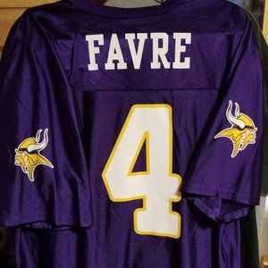Official NFL Minnesota Vikings Jersey Brett Favre #4 Football Fans